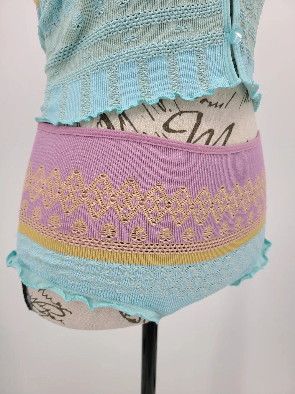 Anthropologie's LyreBird Knit Cropped Pajama Set Size Small